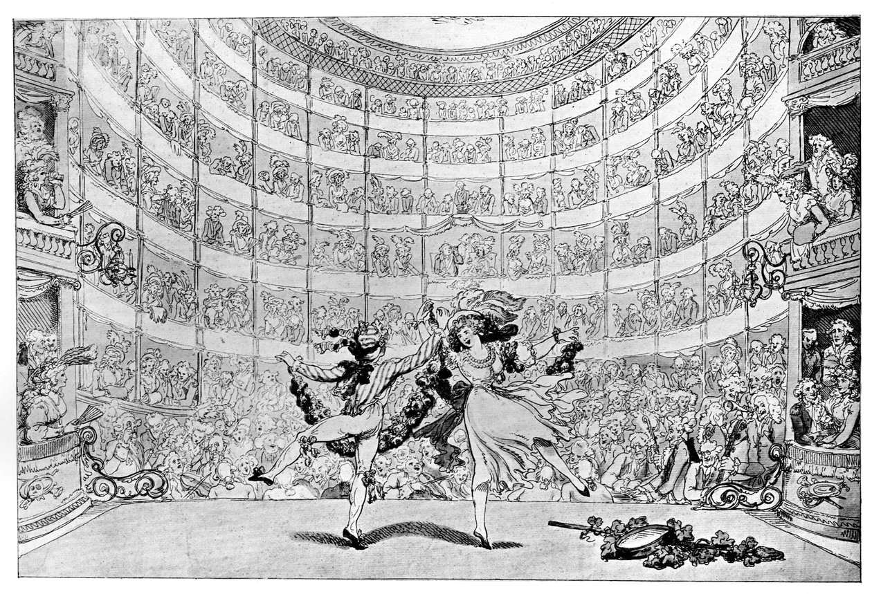 A perspectiva diante de nós, 1791. de Thomas Rowlandson