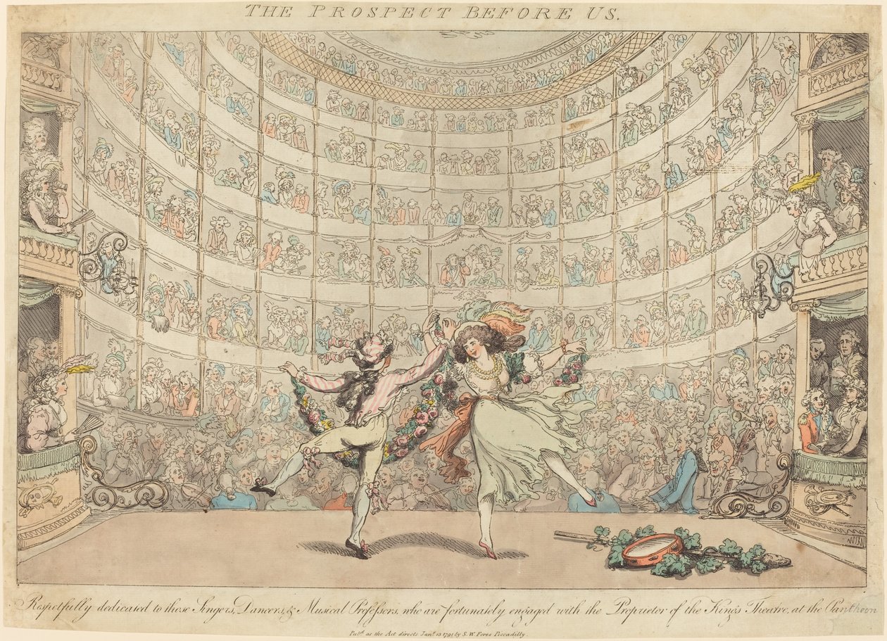 A perspectiva diante de nós, No. 2 de Thomas Rowlandson