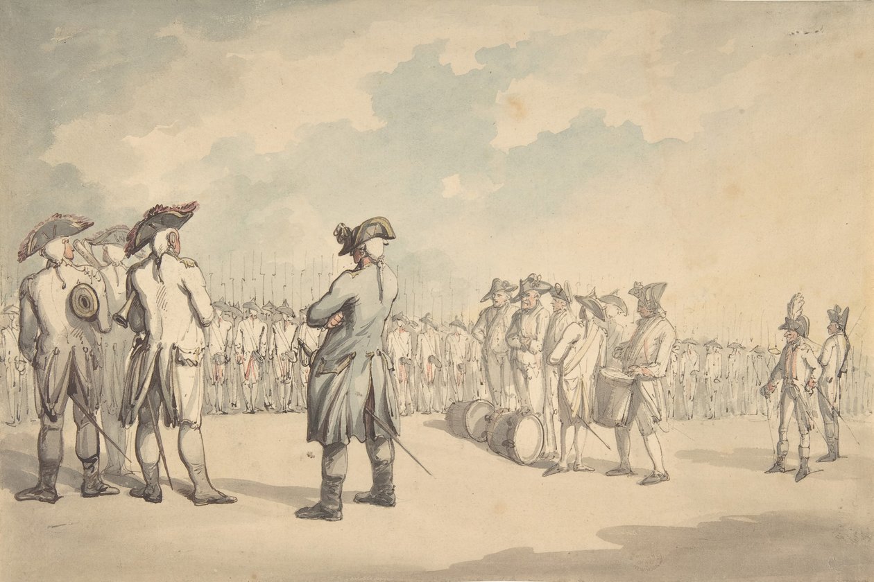 A Revisão, c. 1800. de Thomas Rowlandson