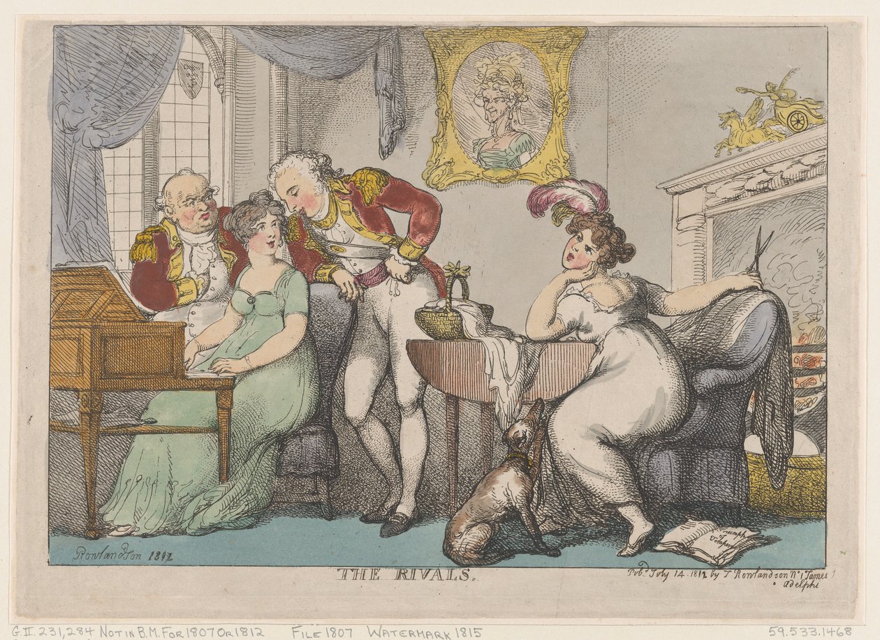 Os Rivais, 14 de julho de 1807., 14 de julho de 1807. de Thomas Rowlandson