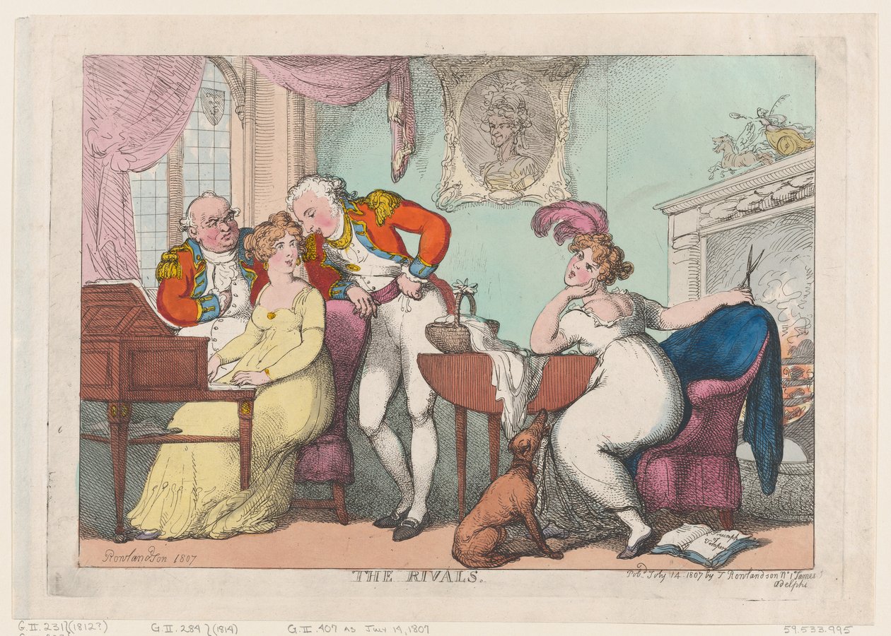 Os Rivais, 14 de julho de 1807., 14 de julho de 1807. de Thomas Rowlandson