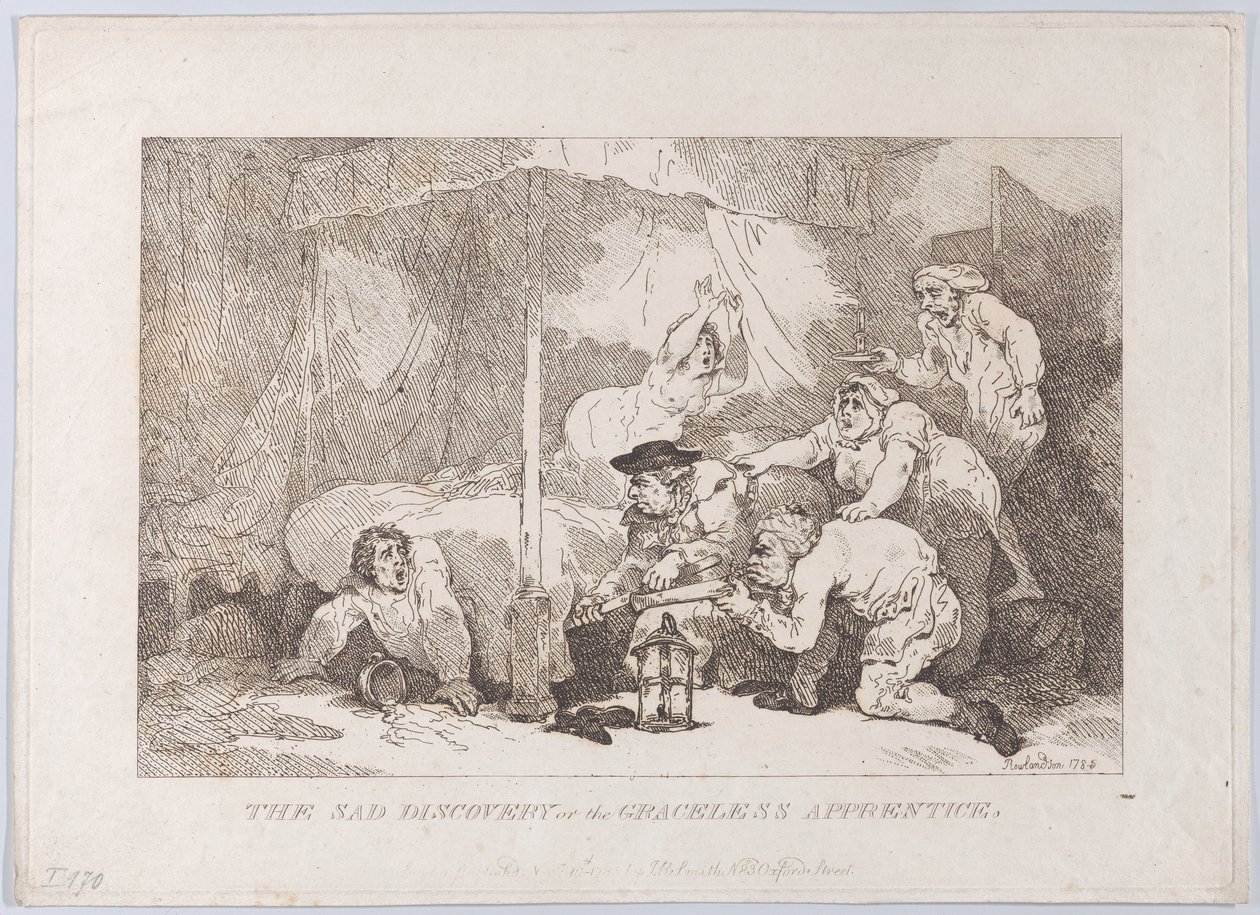 A Triste Descoberta do Aprendiz Desgracado de Thomas Rowlandson