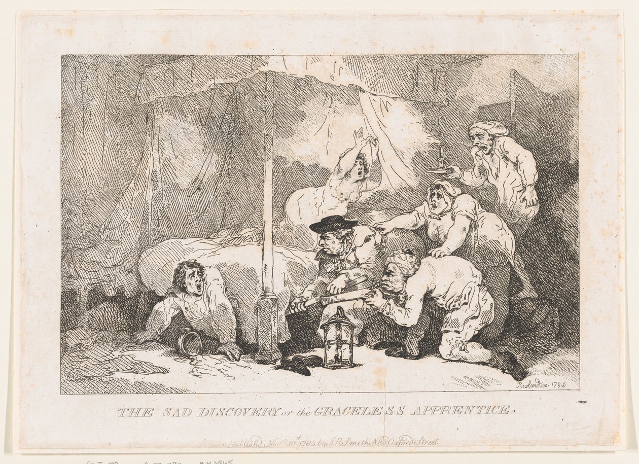 A Triste Descoberta; ou, O Aprendiz Sem Graça de Thomas Rowlandson