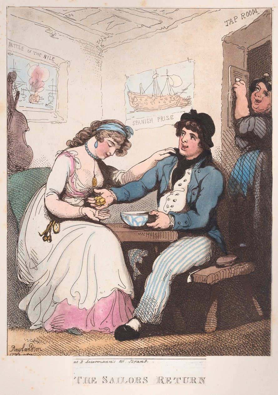O Retorno do Marinheiro, 10 de outubro de 1799., 10 de outubro de 1799. de Thomas Rowlandson
