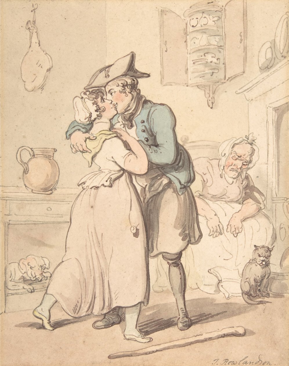 O Retorno do Marinheiro do Serviço Ativo, 1780-1827. de Thomas Rowlandson