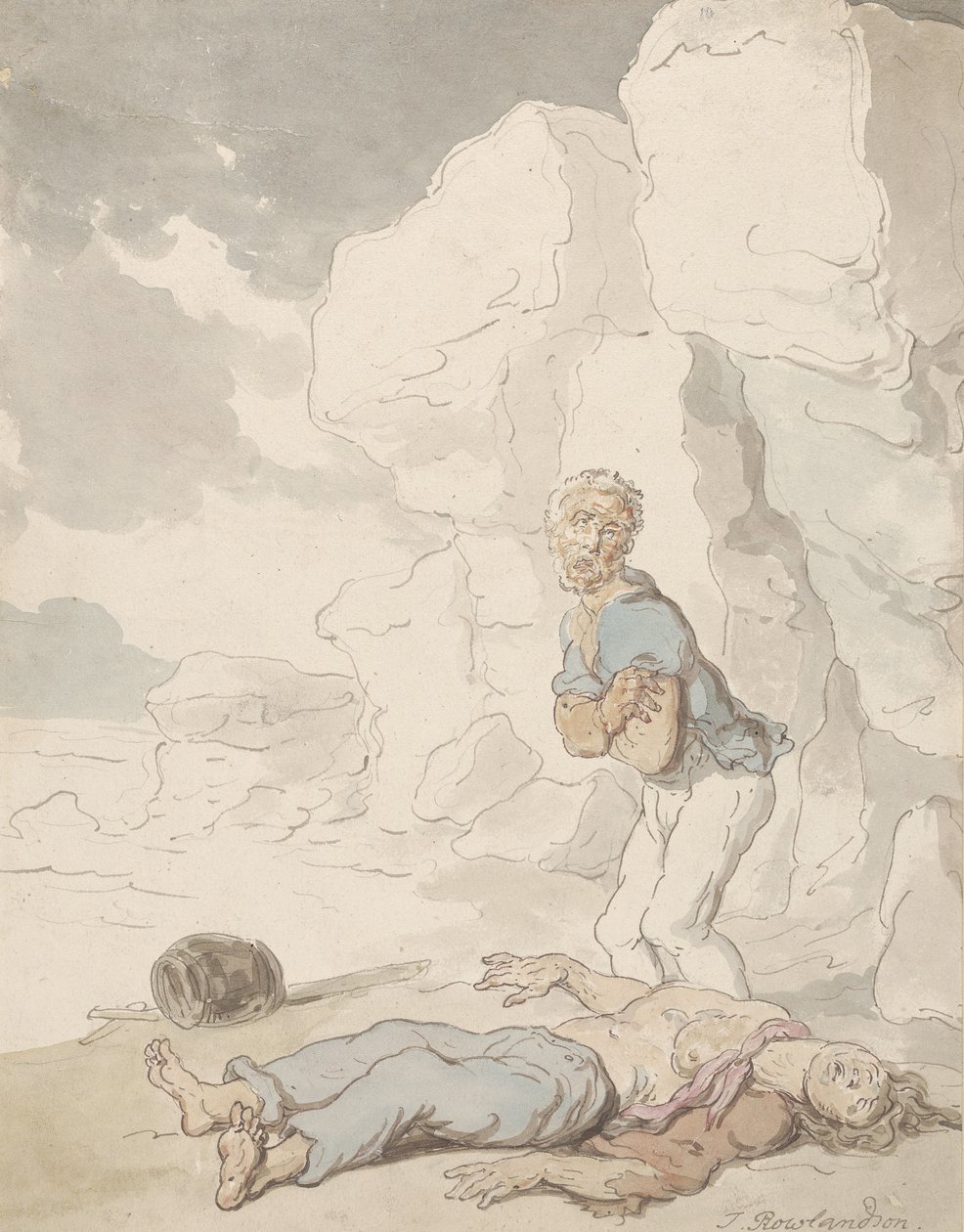 Os Marinheiros Naufragados de Thomas Rowlandson