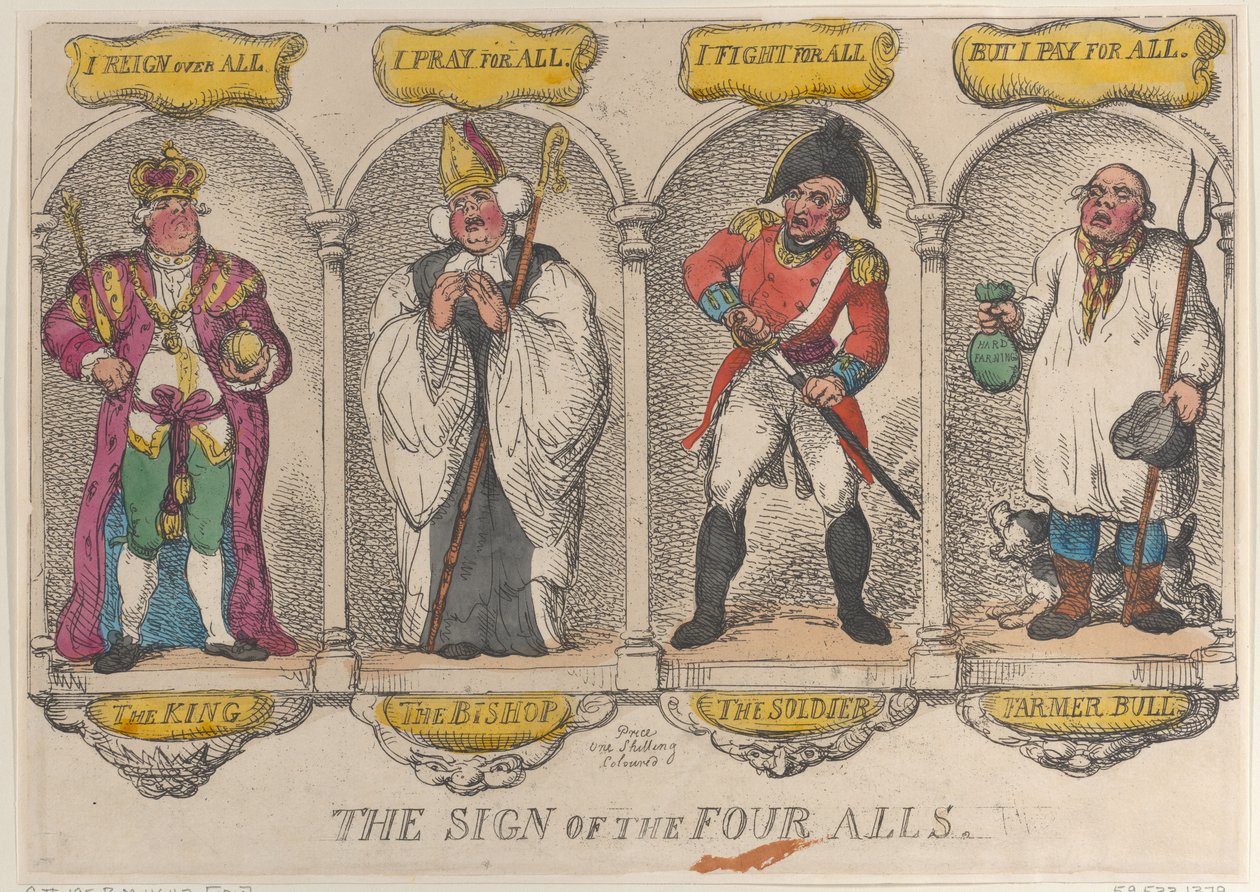O Sinal dos Quatro Todos, 1810., 1810. de Thomas Rowlandson