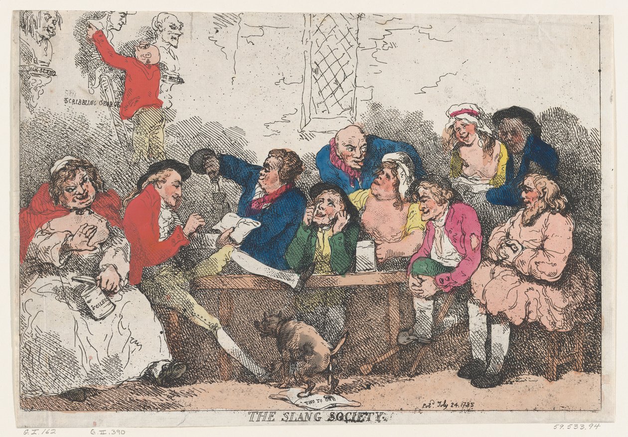 The Slang Society, 24 de julho de 1785., 24 de julho de 1785. de Thomas Rowlandson