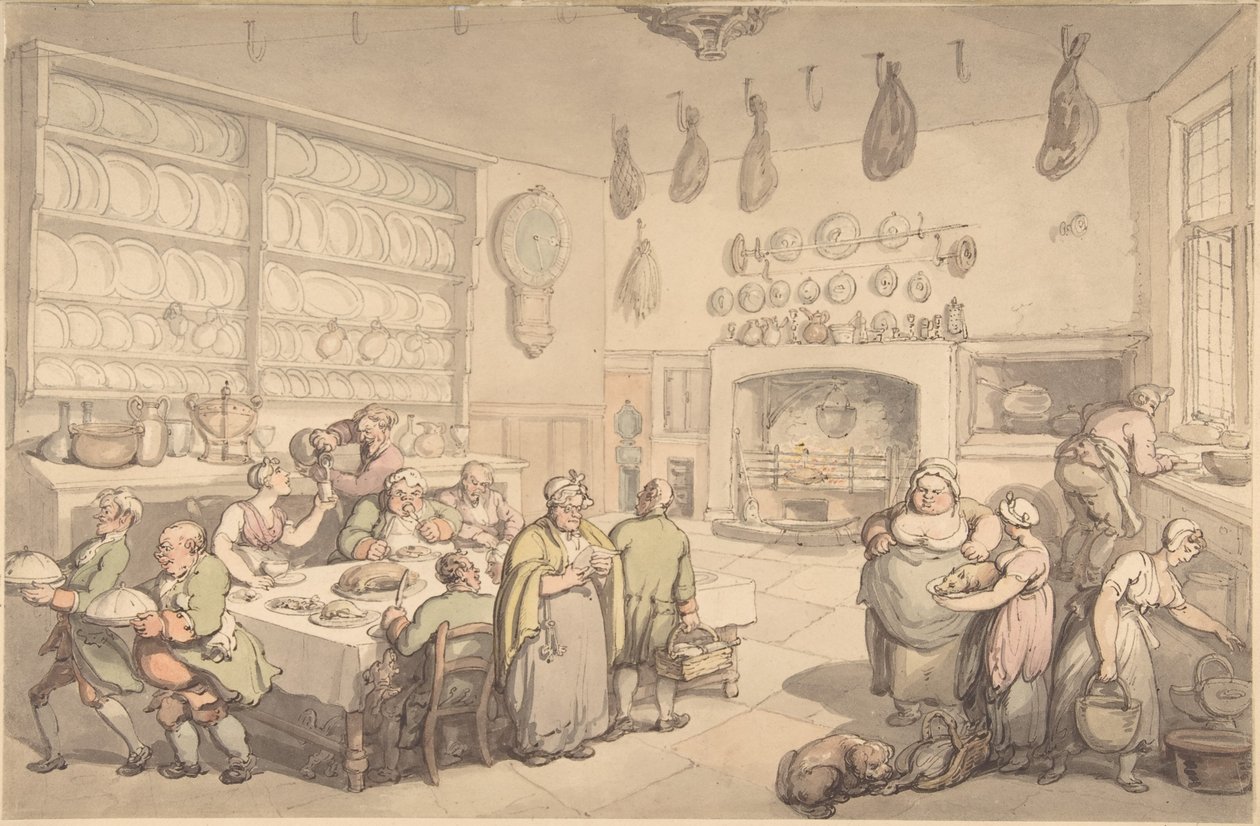 A Cozinha do Escudeiro de Thomas Rowlandson