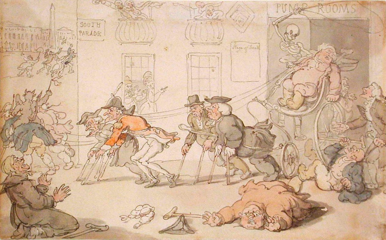 O palco da morte de Thomas Rowlandson