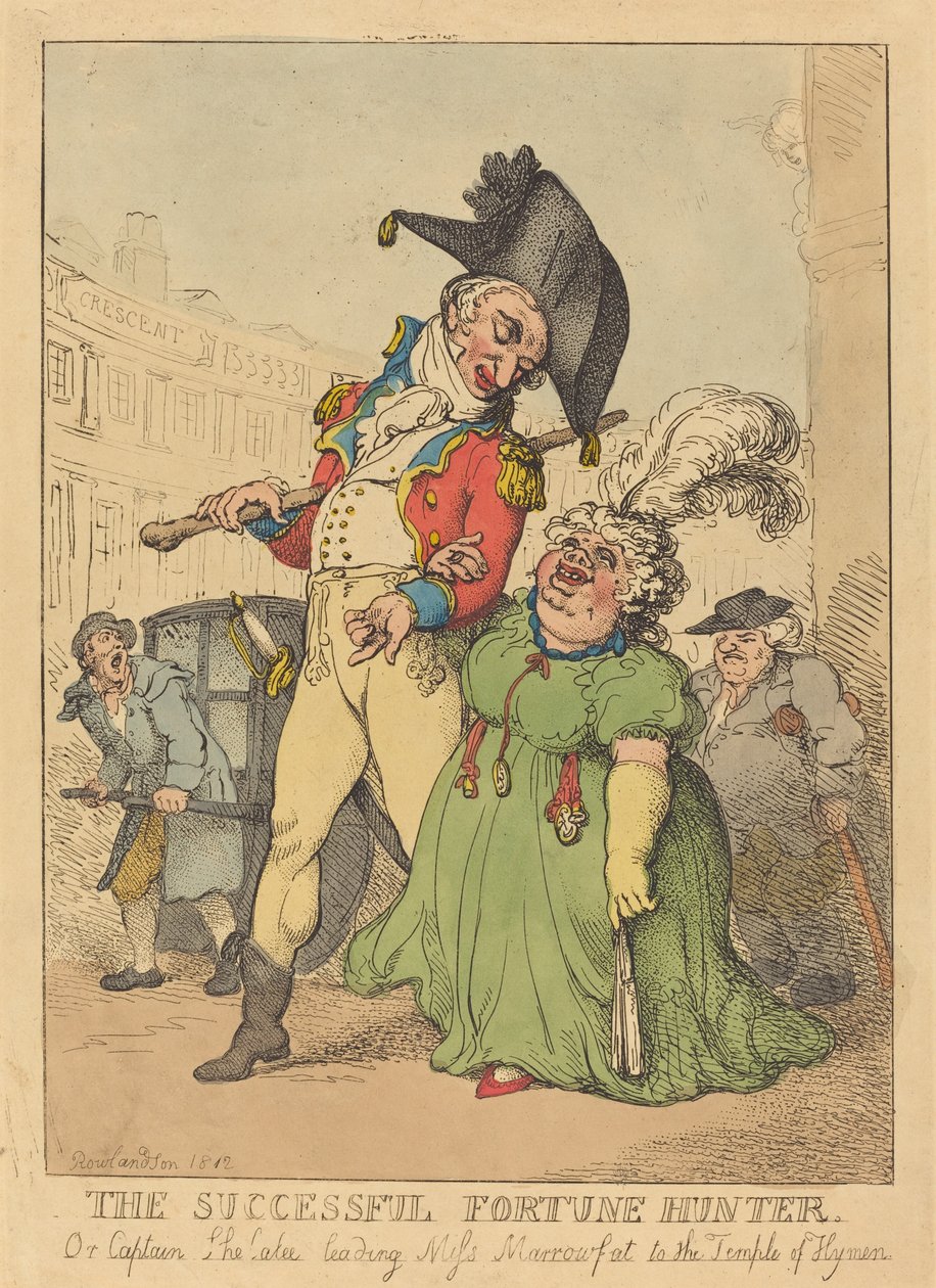 O caçador de fortunas de sucesso de Thomas Rowlandson