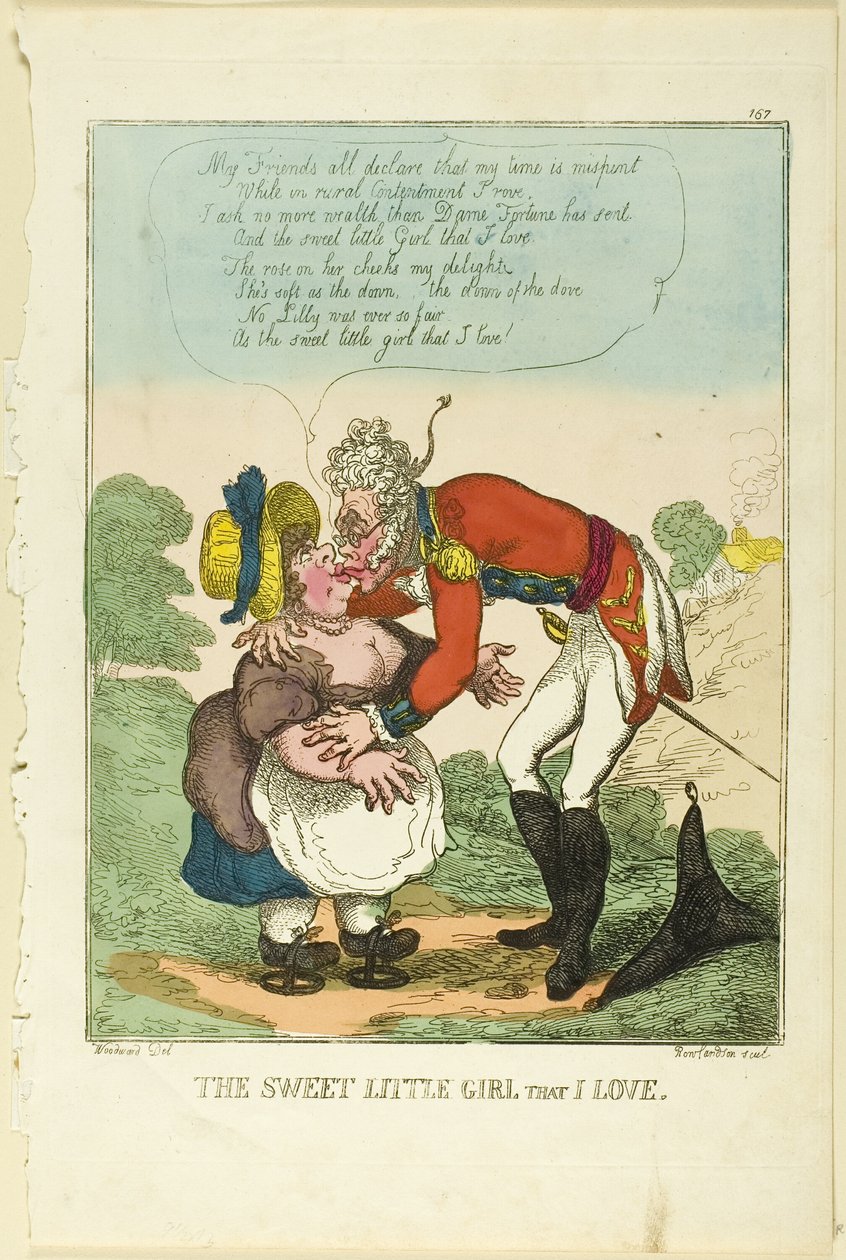 A doce menina que eu amo de Thomas Rowlandson