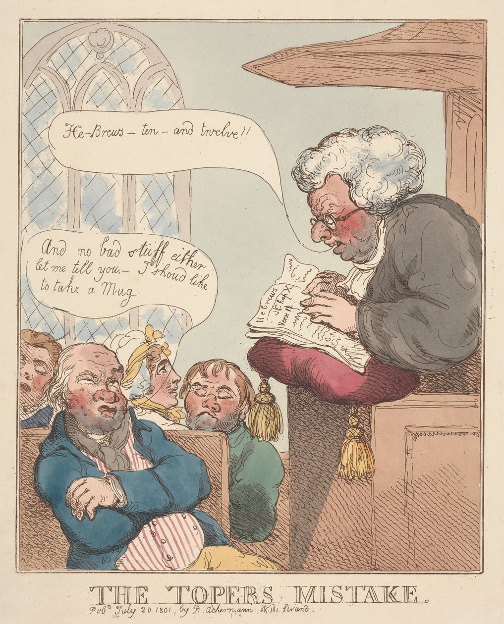 O erro do Toper de Thomas Rowlandson