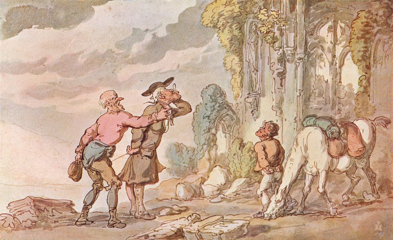 O tour do Dr. Syntax em busca do pitoresco, século XIX, 1907 de Thomas Rowlandson