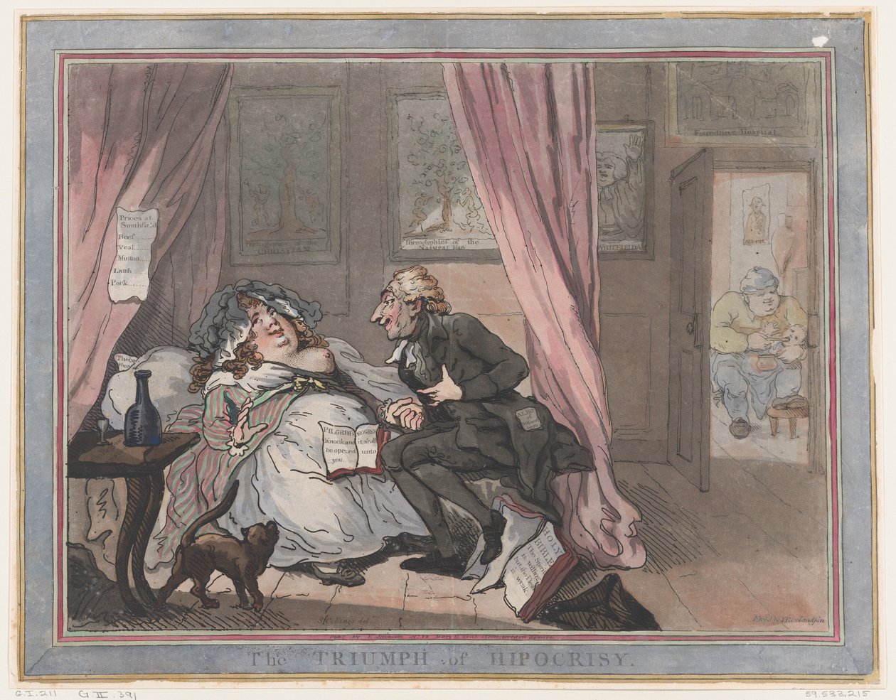 O triunfo da hipocrisia, 11 de janeiro de 1787., 11 de janeiro de 1787. de Thomas Rowlandson
