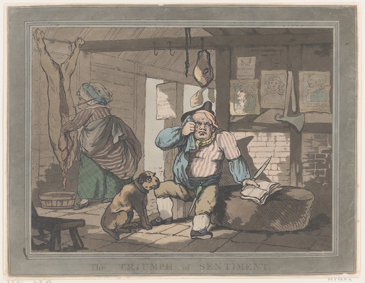 O triunfo do sentimento, 15 de janeiro de 1787., 15 de janeiro de 1787. de Thomas Rowlandson