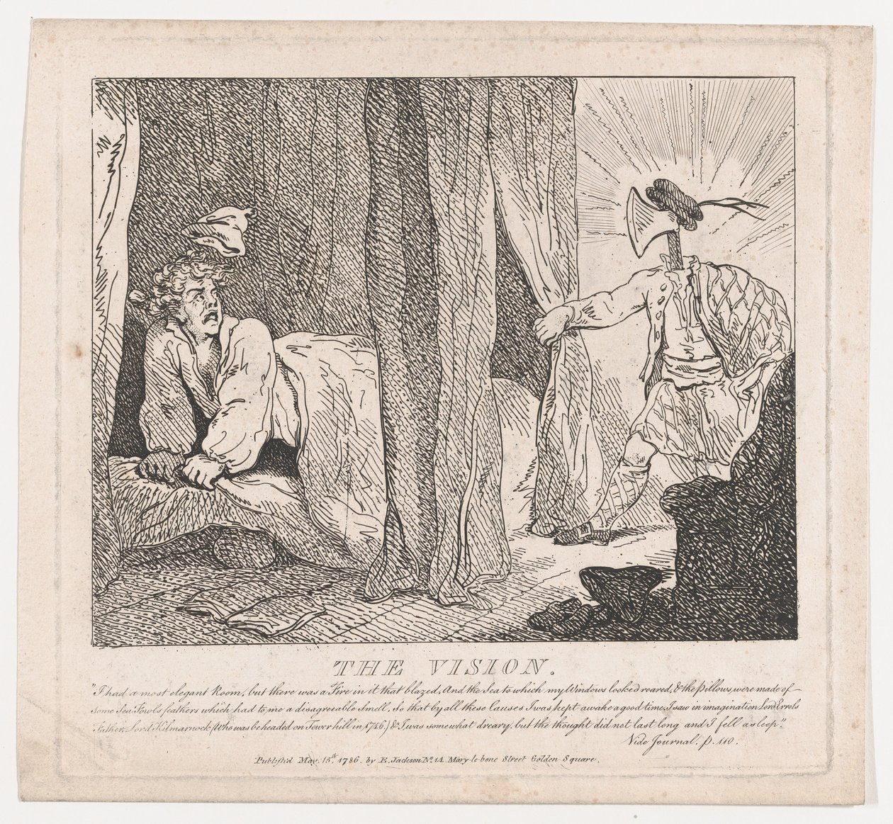 As belezas pitorescas da visão de Boswell, segunda parte, 15 de maio de 1786., 15 de maio de 1786. de Thomas Rowlandson