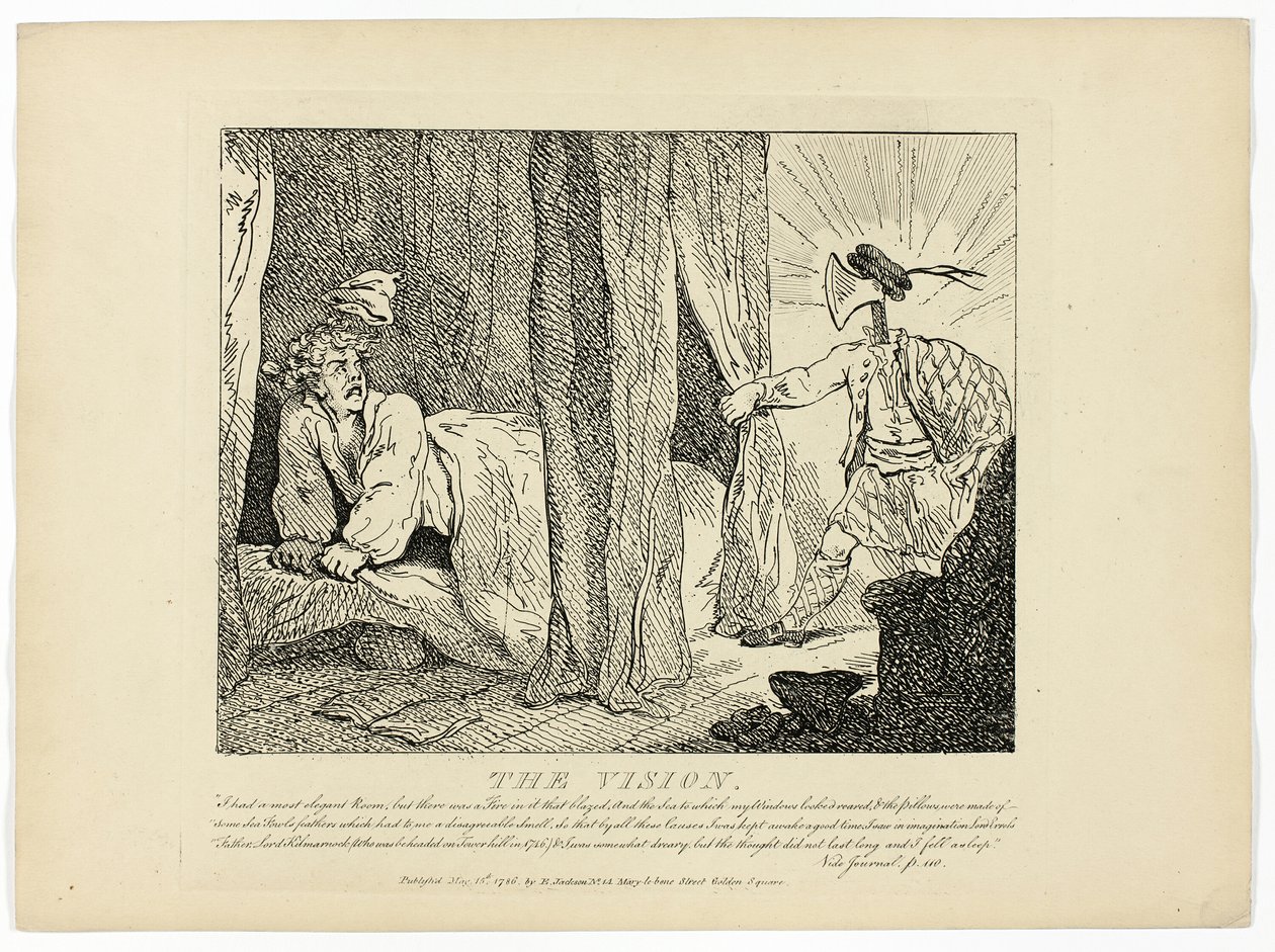 A Visão, da Viagem às Hébridas de Boswell de Thomas Rowlandson
