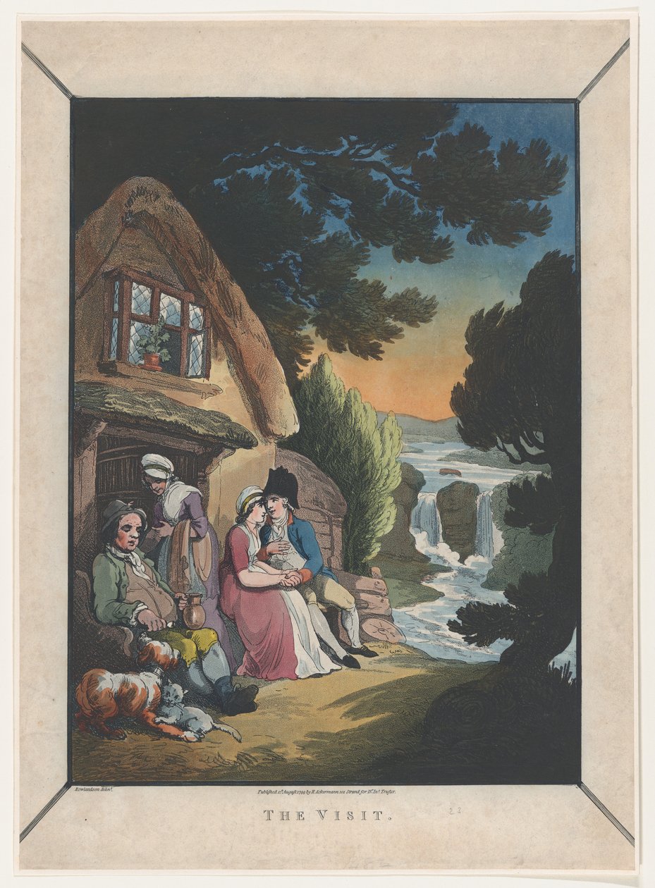 A Visita, 1º de agosto de 1799., 1º de agosto de 1799. de Thomas Rowlandson