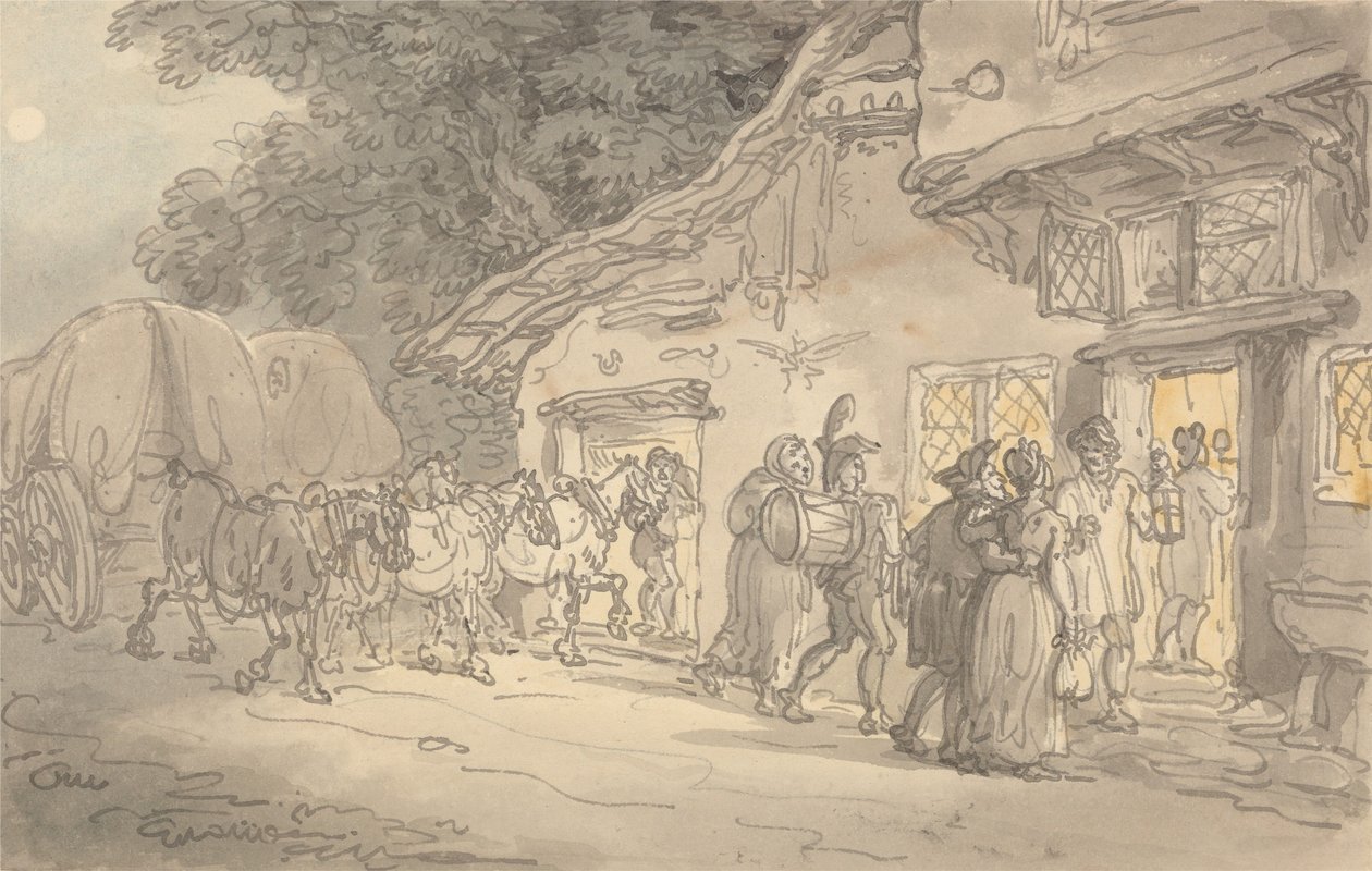 O Descanso do Carreteiro de Thomas Rowlandson