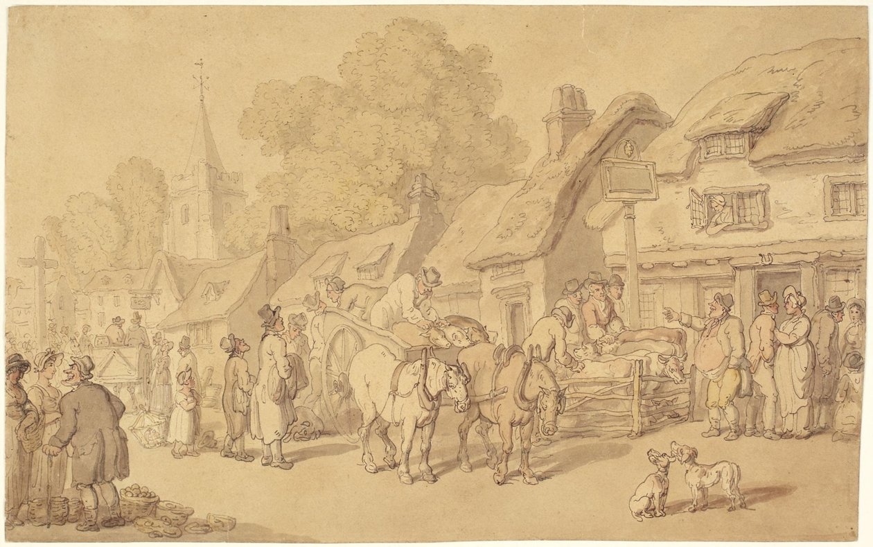 A Pousada Woolpack de Thomas Rowlandson