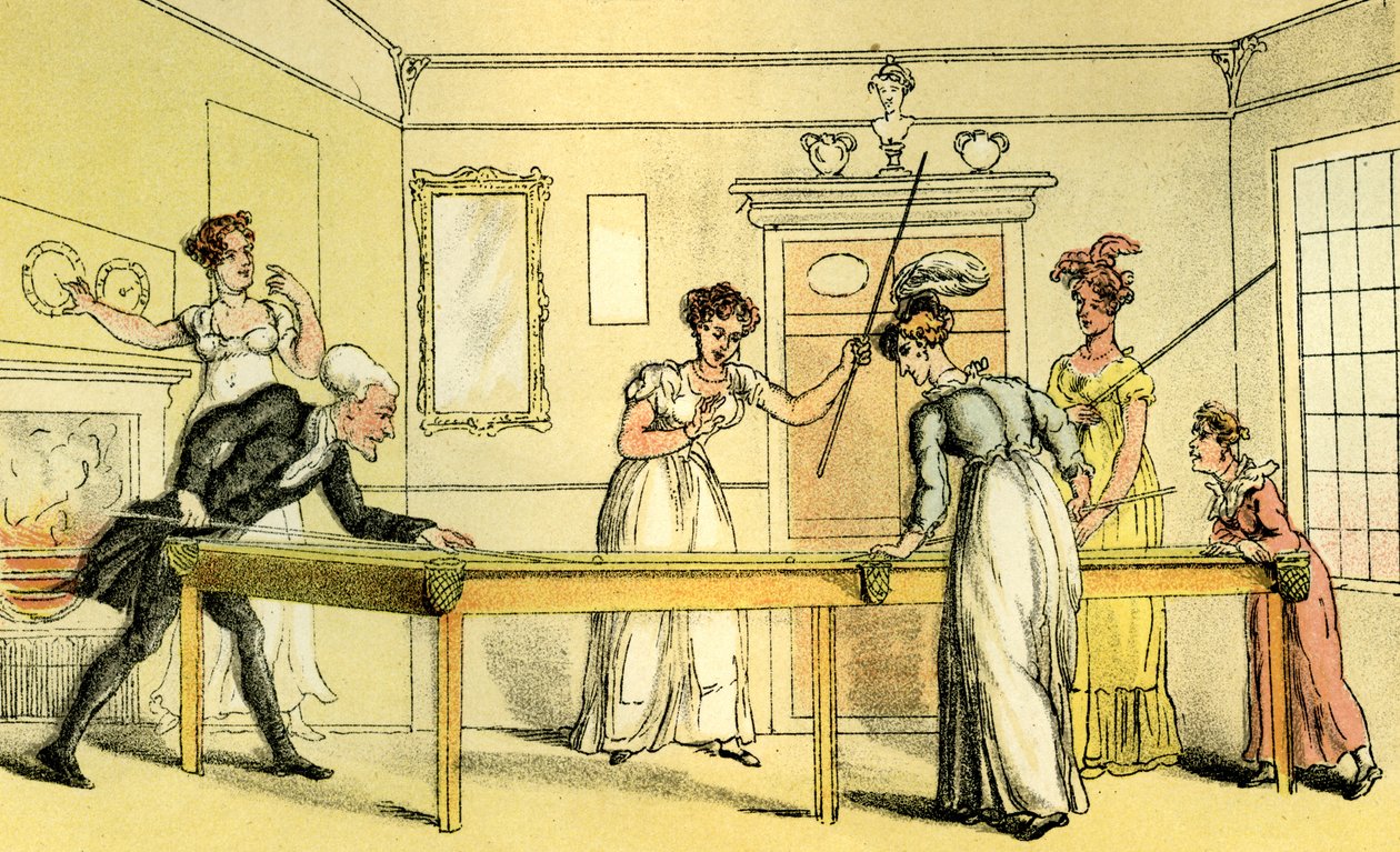 &39;A mesa de bilhar&39; de Thomas Rowlandson
