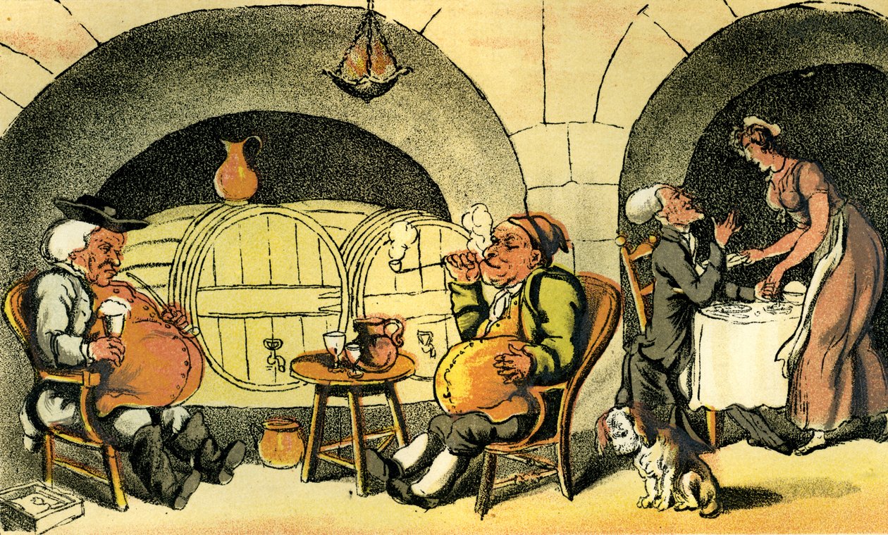 &39;O quarteto da adega&39; de Thomas Rowlandson