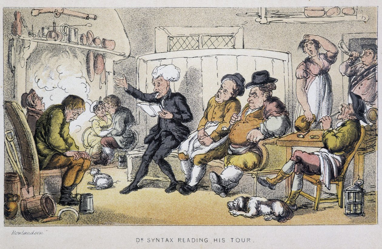 O médico lendo num velório - em "Doctor Syntax