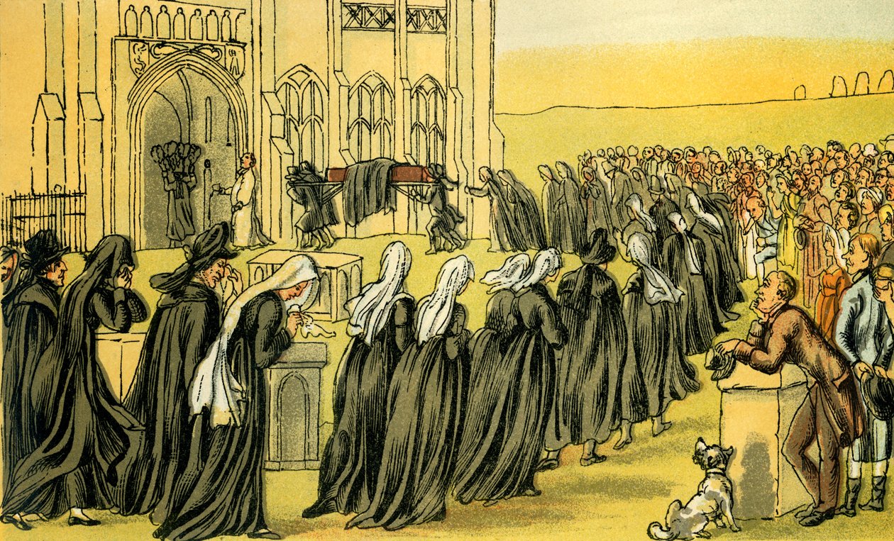 O funeral da sintaxe de Thomas Rowlandson