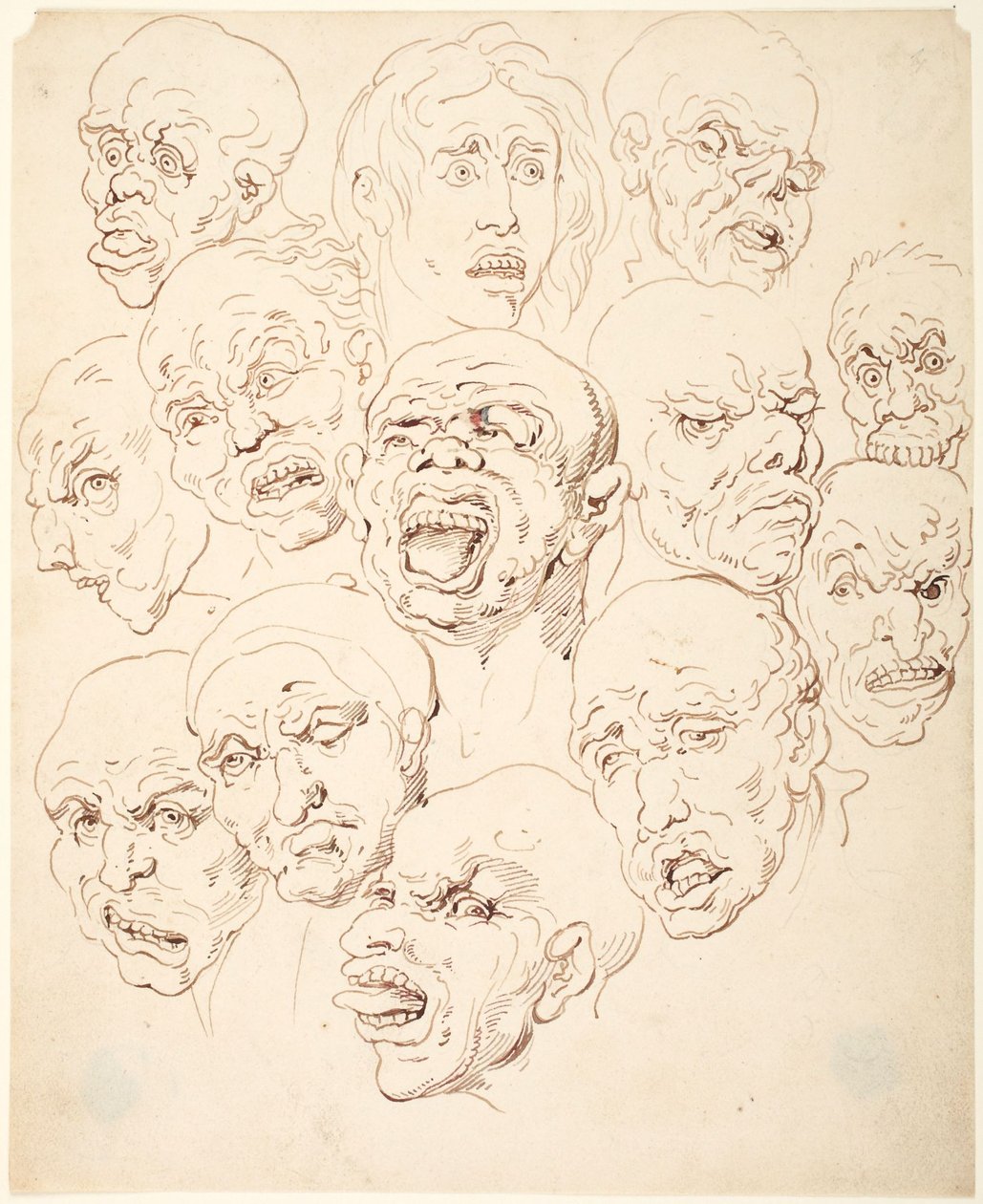 Treze cabeças de Thomas Rowlandson