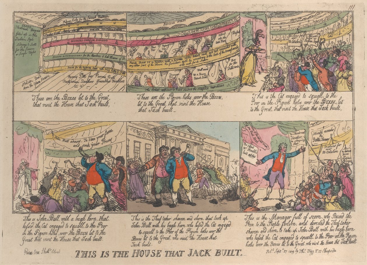 Esta é a Casa que Jack Construiu, 27 de setembro de 1809., 27 de setembro de 1809. de Thomas Rowlandson