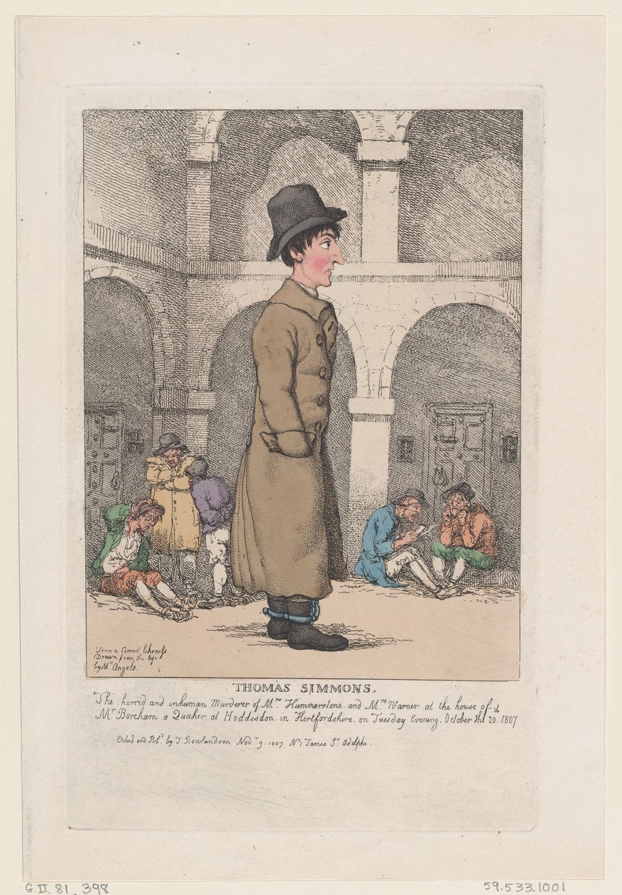 Thomas Simmons, 9 de novembro de 1807., 9 de novembro de 1807. de Thomas Rowlandson