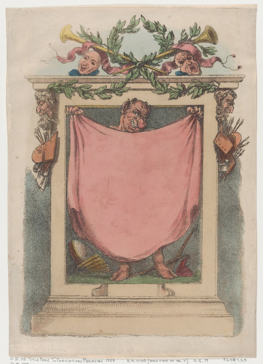 Página de rosto, Rowlandson