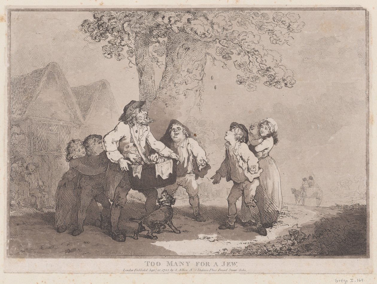 Muitos para um judeu, 20 de setembro de 1785., 20 de setembro de 1785. de Thomas Rowlandson