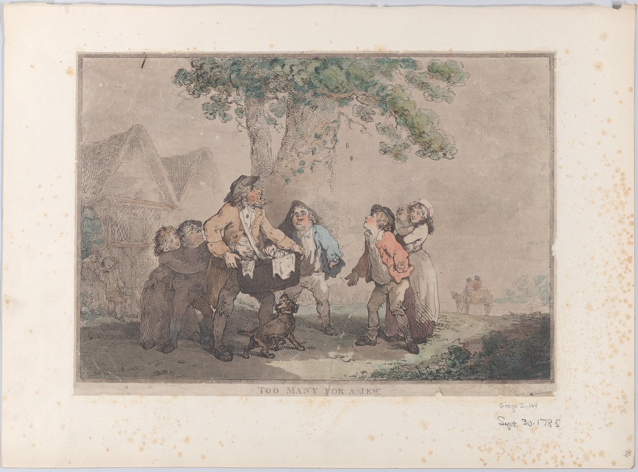 Muitos para um judeu, 20 de setembro de 1785., 20 de setembro de 1785. de Thomas Rowlandson