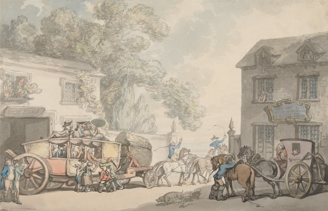Viajar em França de Thomas Rowlandson