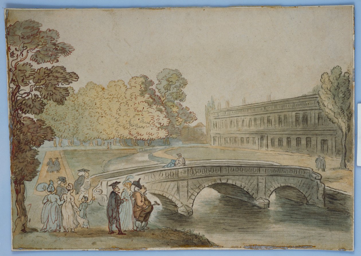 Biblioteca da Trindade, Cambridge de Thomas Rowlandson