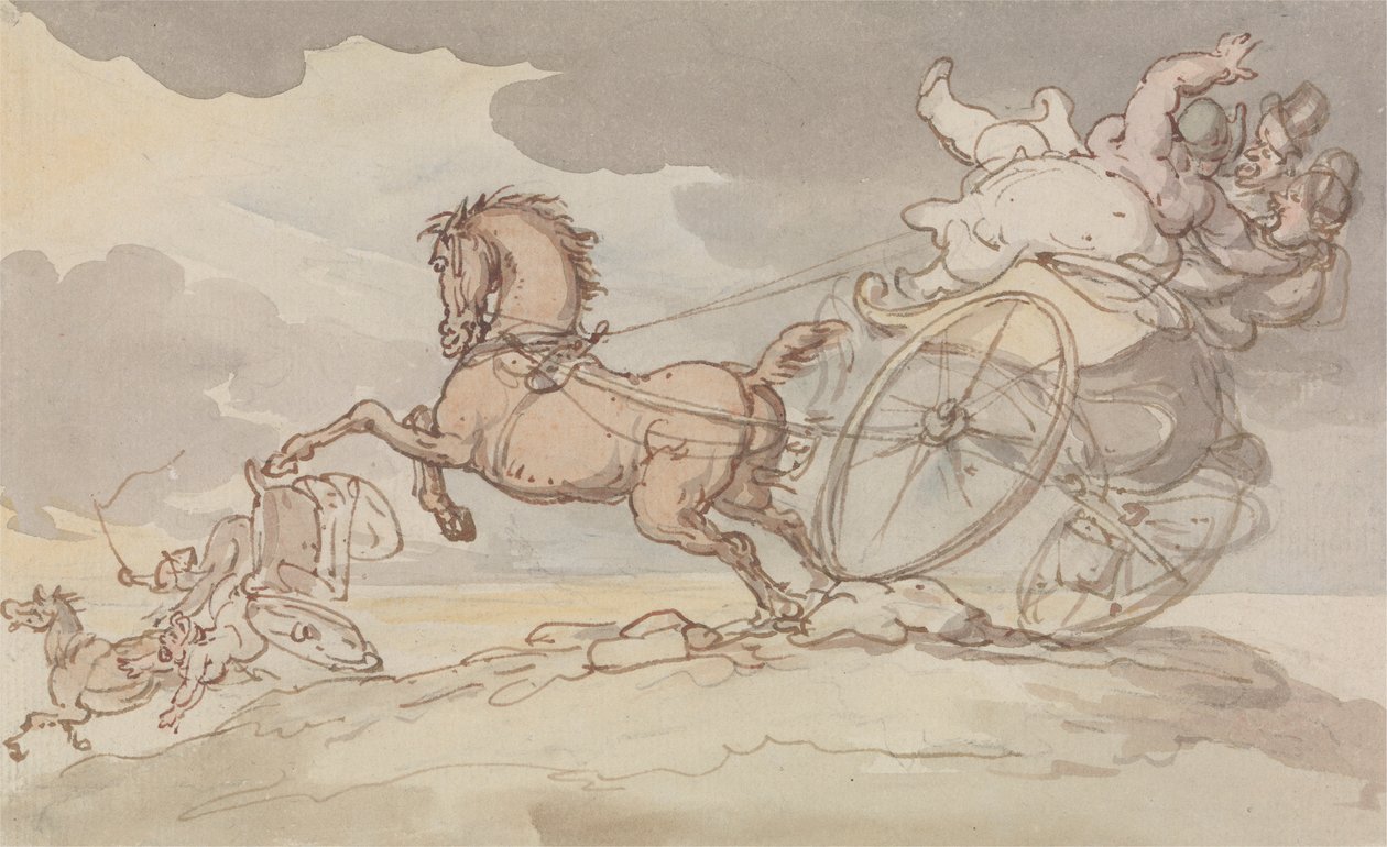 Dois Gigs em apuros de Thomas Rowlandson