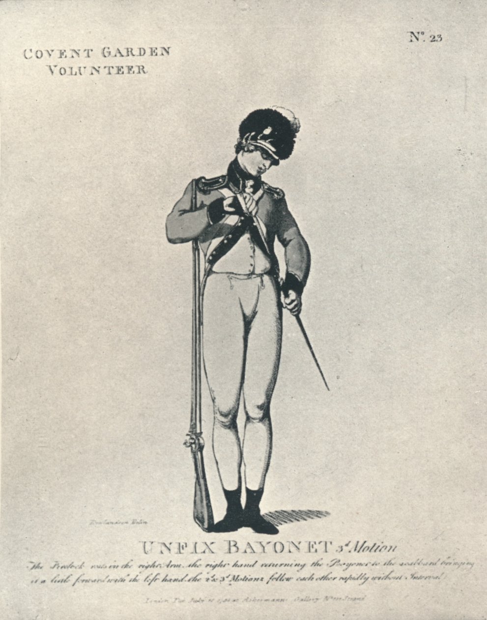 Unfix Bayonet 3rd Motion, 1798 1909 de Thomas Rowlandson