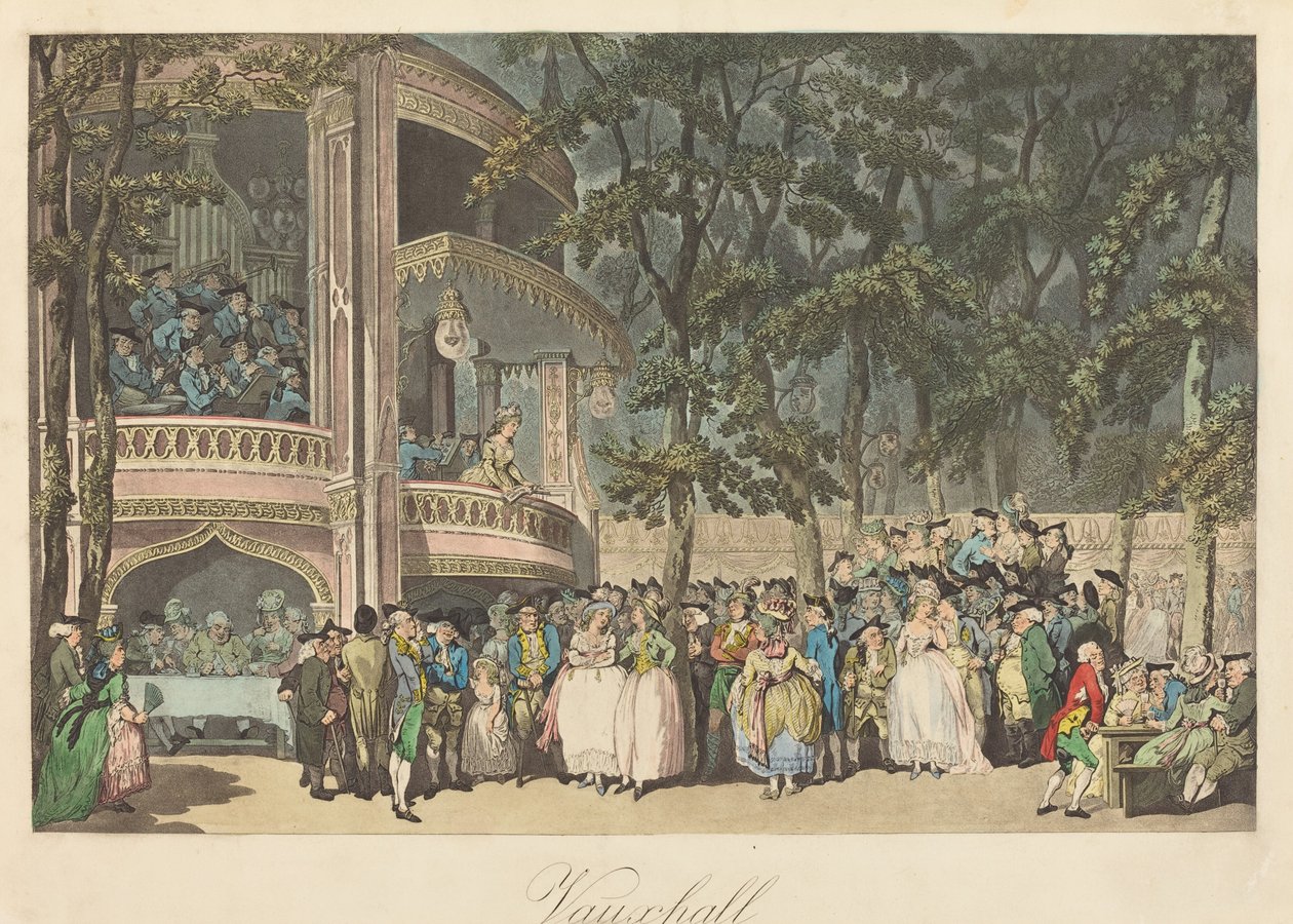Jardins de Vauxhall de Thomas Rowlandson