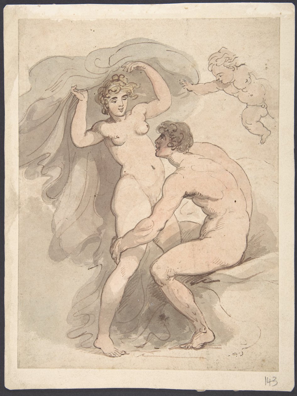 Vénus, Anquises e Cupido de Thomas Rowlandson