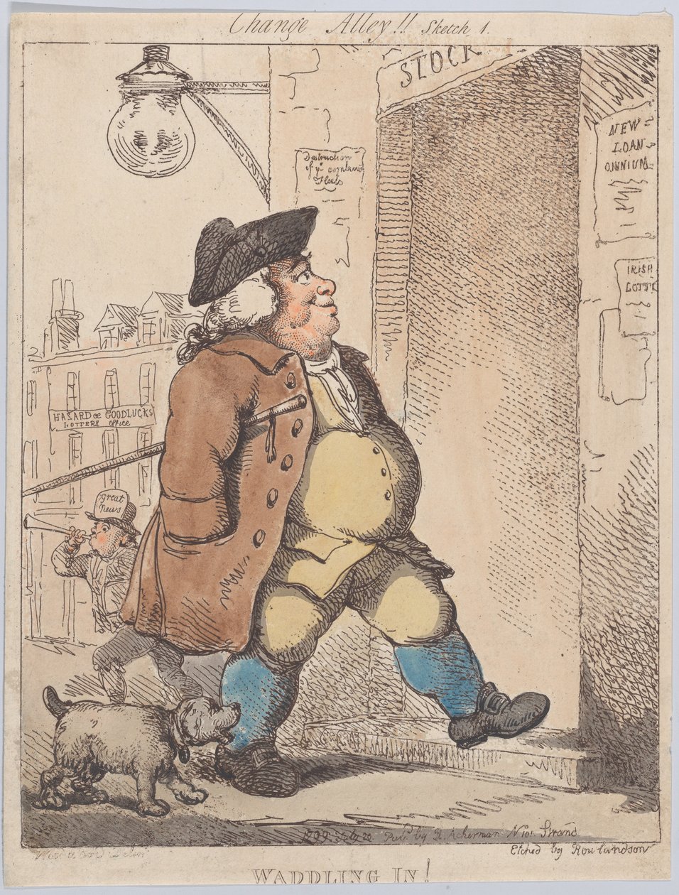 Waddling In!, 1º de agosto de 1799., 1º de agosto de 1799. de Thomas Rowlandson