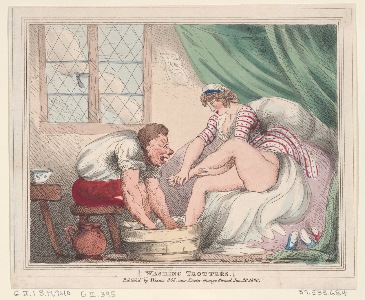 Washing Trotters, 20 de janeiro de 1800., 20 de janeiro de 1800. de Thomas Rowlandson
