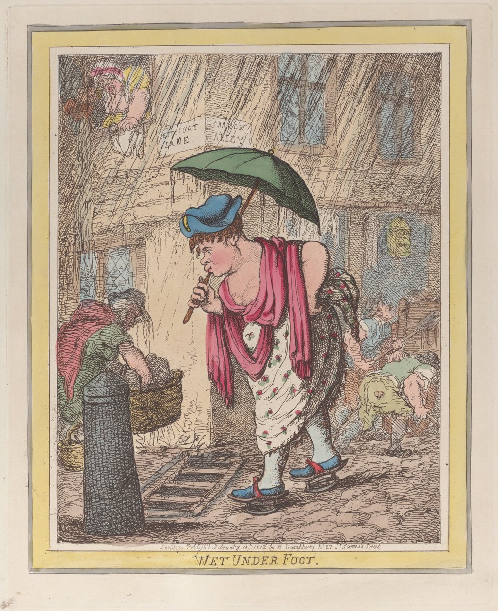 Molhado sob os pés, 10 de fevereiro de 1812., 10 de fevereiro de 1812. de Thomas Rowlandson