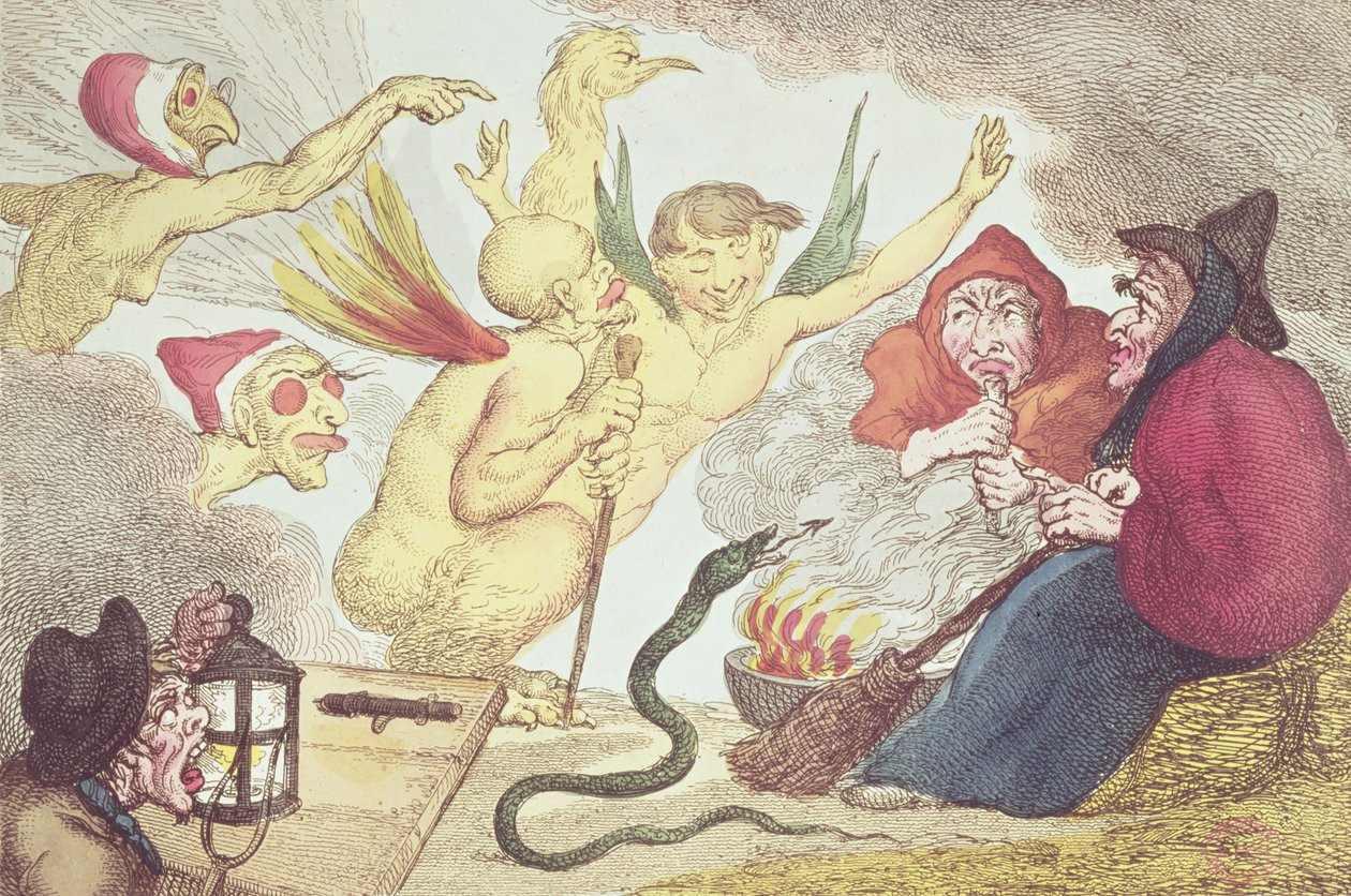 Bruxas em um Hayloft de Thomas Rowlandson