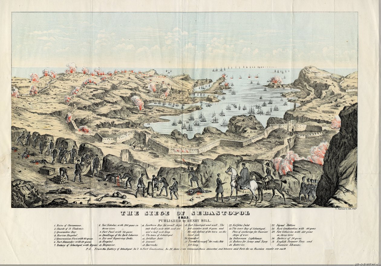 O cerco de Sebastopol, 1855 de Thomas S. Sinclair