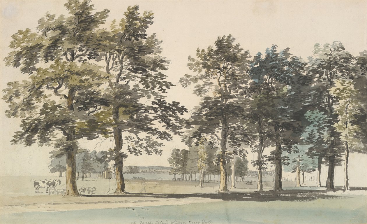 A Ilha do Fosso, Windsor Great Park, 1754-55 . de Thomas Sandby