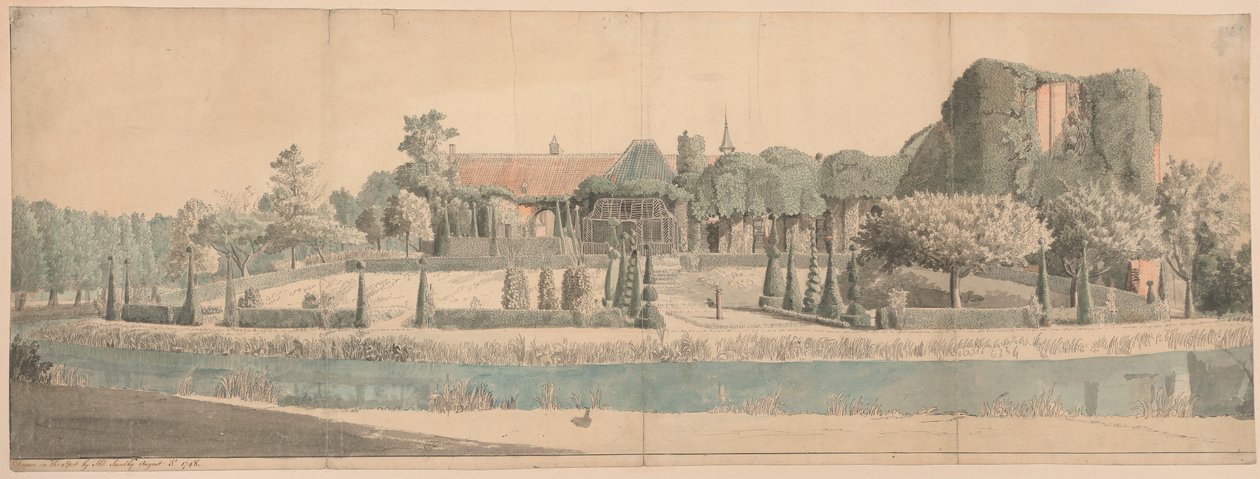Vista de um Jardim de Thomas Sandby