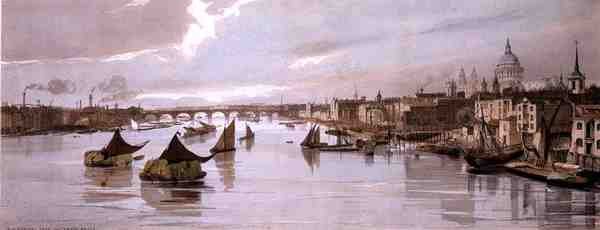 Blackfriars, de Southwark Bridge, de 
