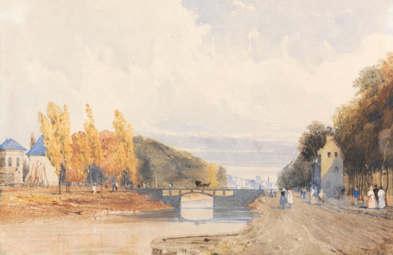 Bruxelas vista da estrada de Paris de Thomas Shotter Boys